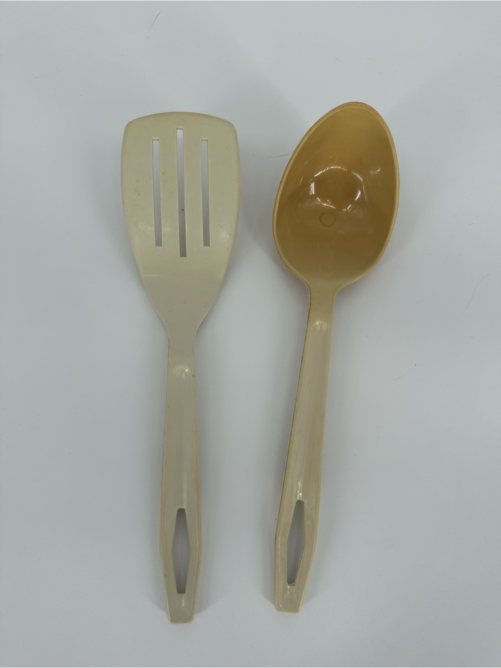 2 pc VTG King Kraft Nylon Plastic Kitchen Utensils Cooking Spoon Spatula